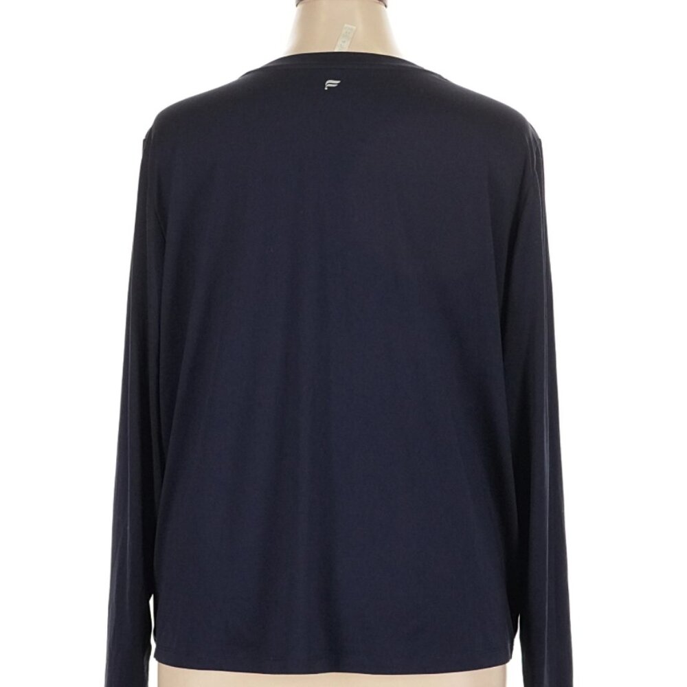 Fabletics - Navy Long-Sleeved Tee (Dry Flex)
